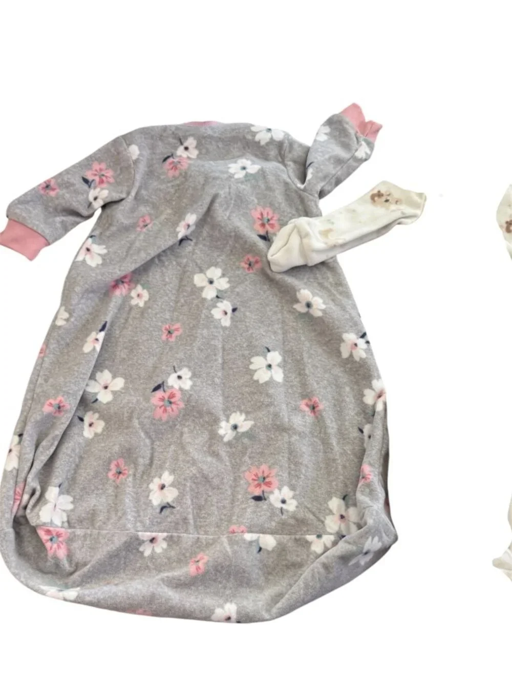 Carter’s Baby Sleep Sack Bundle 0-3 Months Floral & Woodland Animals Pink Gray